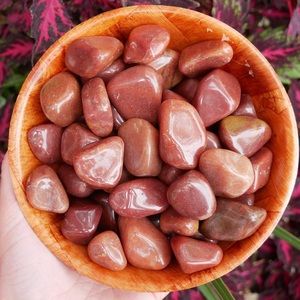 (2) Tumbled Red Aventurine Stones